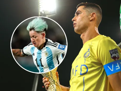 Yamila Rodríguez le escribió a CR7 tras su título en Arabia: "Verte feliz..."