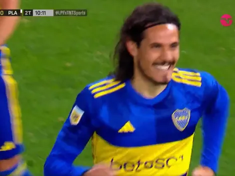 VIDEO | Cavani, ante Platense, marcó su primer gol con la camiseta de Boca