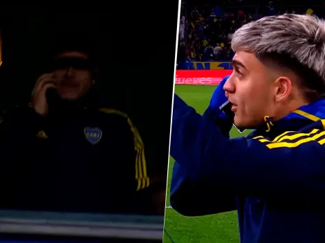 VIDEO | ¿Qué se dijeron? Riquelme llamó por teléfono a Zeballos apenas terminó el partido