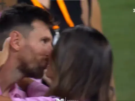 VIDEO | Emotivo: el encuentro de Messi con Anto Roccuzzo tras el título de Inter Miami