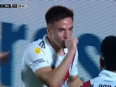 VIDEO | Borja la bajó con mucha clase y Palavecino le dio el empate a River de palomita