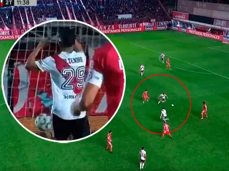 Impensado: el blooper de Aliendro que le costó un gol a River (VIDEO)