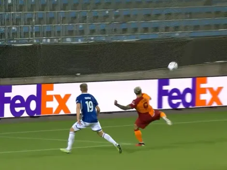 VIDEO | Icardi la agarró de aire y rompió el arco para un golazo infernal de Galatasaray