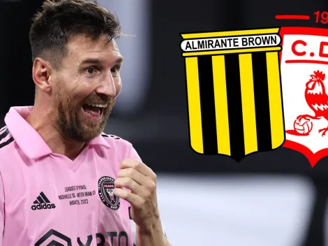 Sorpresa: Messi apareció en el clásico entre Almirante Brown y Morón