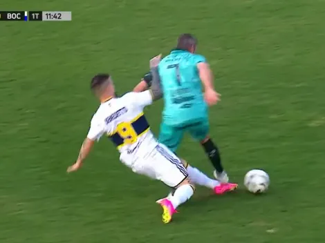 VIDEO | ¿No era expulsión? Benedetto le metió una patada brutal a Lisandro López y no vio ni la amarilla