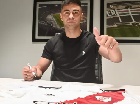 El Pity Martínez viajó a Barcelona tras firmar con River: el motivo