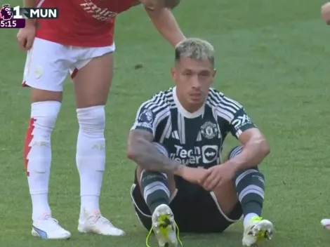 Se encienden las alarmas: Lisandro Martínez salió lesionado en el United