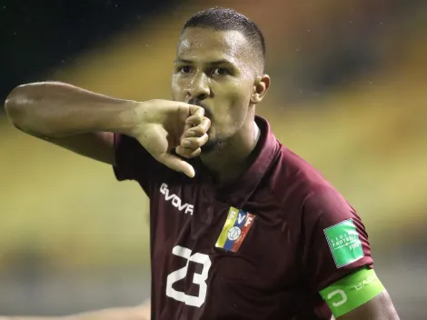Apoyó total: la reacción de los jugadores River ante el gol de Rondón en Venezuela