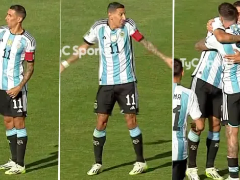 (VIDEO) El gesto de Di María en el gol de Tagliafico que no se vio