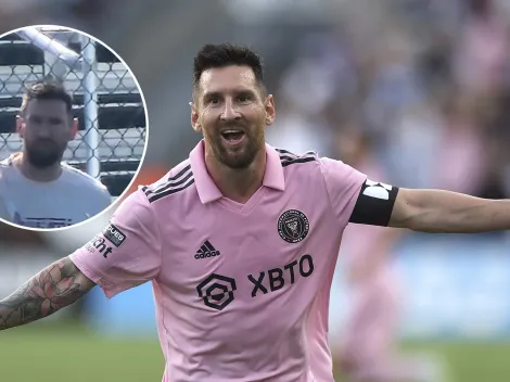 Messi presenció la práctica de Thiago, su hijo, en Inter Miami