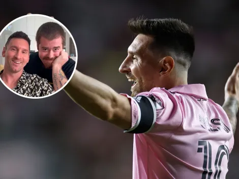 El beso viral de Migue Granados a Messi