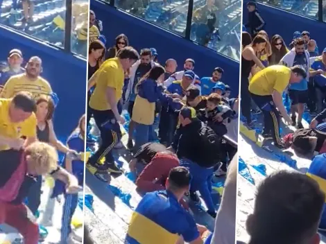 VIDEO | Así fue la brutal golpiza al hincha de River infiltrado en la tribuna de Boca