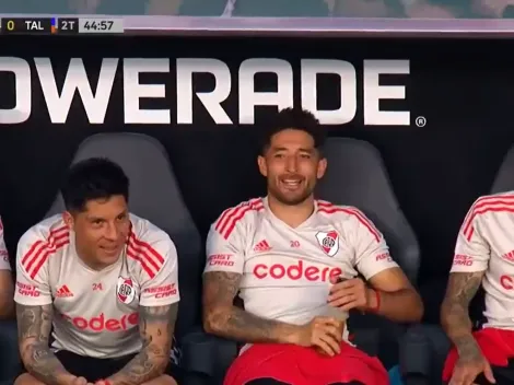 VIDEO | Nacho Fernández, Enzo Pérez, Casco y Lanzini cantaron como hinchas desde el banco