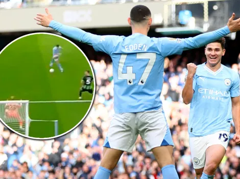 Con las dos piernas: Julián puso el 1 a 0 para el City