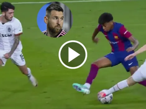 Es imparable: la jugada de Lamine Yamal que hizo recordar a Messi en Barcelona