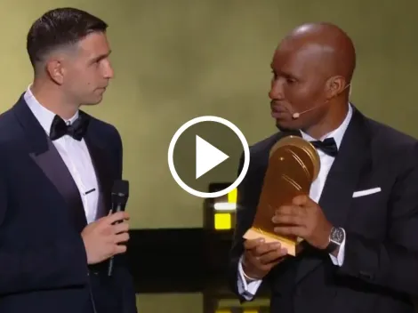 VIDEO | Drogba pidió respeto por un exabrupto contra Dibu Martínez en el Balón de Oro