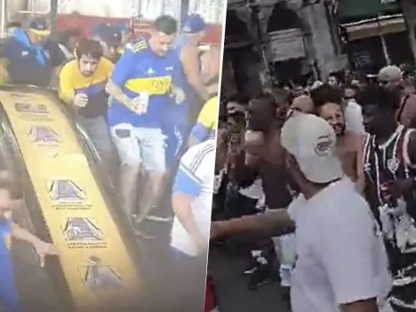 VIDEO | Nueva emboscada de Fluminense a los hinchas de Boca: incidentes y represión