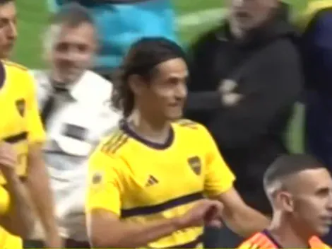 No se vio: el gesto de Cavani a los hinchas de San Lorenzo tras el empate de Boca