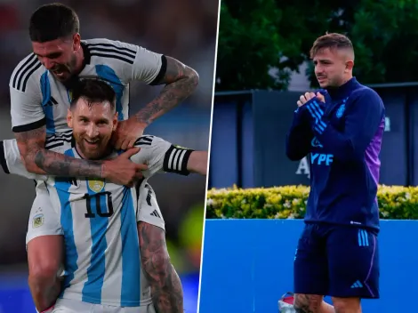 El gesto de Messi y De Paul con Maffeo