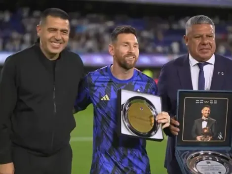 El homenaje de Riquelme a Messi por ganar el Balón de Oro