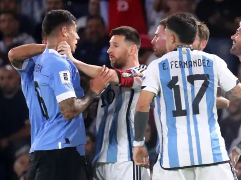 VIDEO | Messi agarró de cuello a Olivera