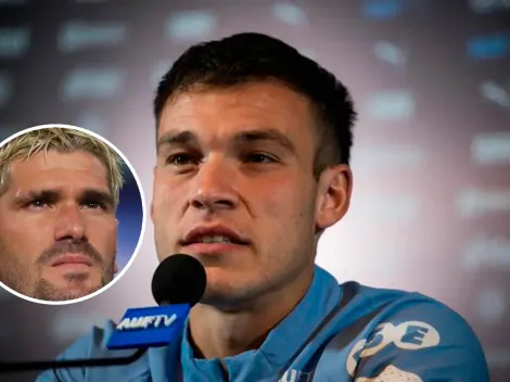 Tras cruzarse con De Paul, Ugarte apareció en las redes