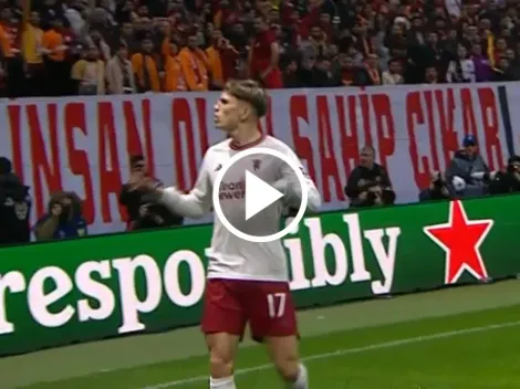 VIDEO | Garnacho le rompió el arco a Muslera en la Champions