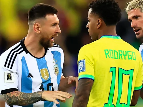 La sorpresiva frase de Rodrygo sobre su cruce con Messi: “No puedo hablar”