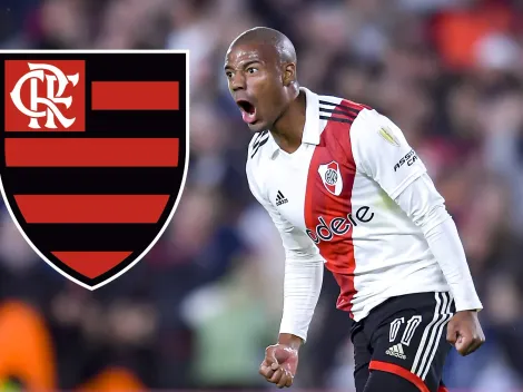 De La Cruz da a entender que se va de River a Flamengo