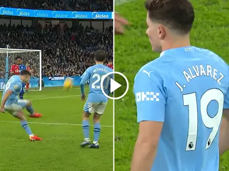 VIDEO | Golazo de tiro libre de Julián, anulado por el VAR