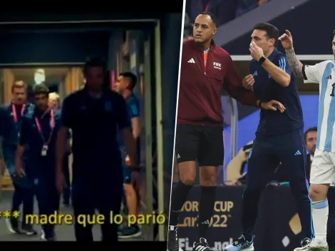 El video que revela la furia de Scaloni con sus jugadores en el entretiempo de la final del Mundial