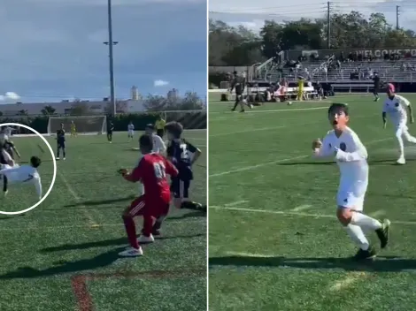 VIDEO | Mateo Messi y un GOLAZO de chilena con el Inter Miami