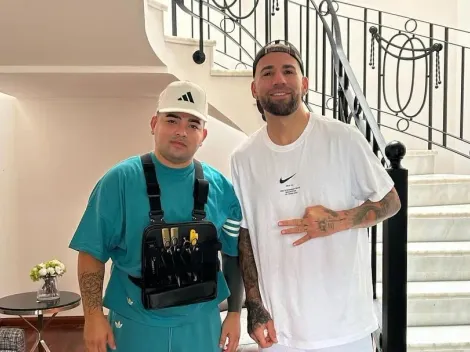 Otamendi sorprendió a todos con un tremendo look antes de Navidad