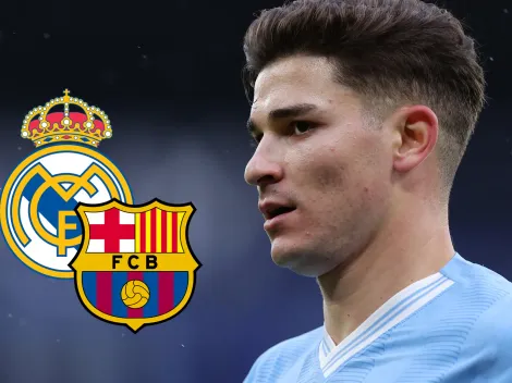 Julián Álvarez responde al interés del Madrid y Barça