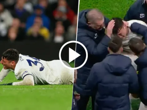 VIDEO: Se lesionó Alejo Véliz en Tottenham y quebró en llanto con su salida