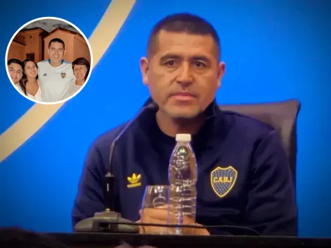 La foto íntima de Riquelme que fue furor en el festejo de Año Nuevo : "De gala"