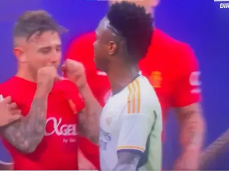 Maffeo volvió a cruzarse con Vinicius: el ofensivo gesto del jugador de la Selección Argentina