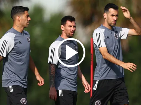 Fútbol total: Messi, Suárez y Busquets afinan detalles en el entrenamiento del Inter Miami