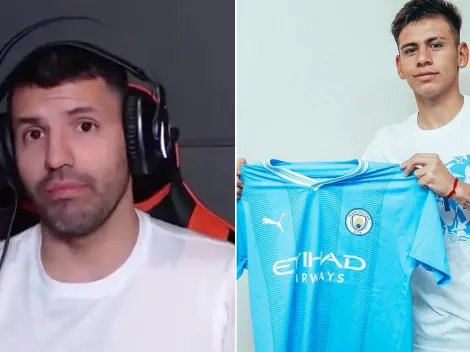 La postura del Kun Agüero sobre el traspaso de Echeverri al City: "tendrá que luchar..."