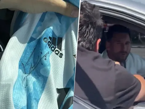 Habló el hincha que le revoleó la camiseta a Messi: se enteró por Instagram y lo persiguió con el auto