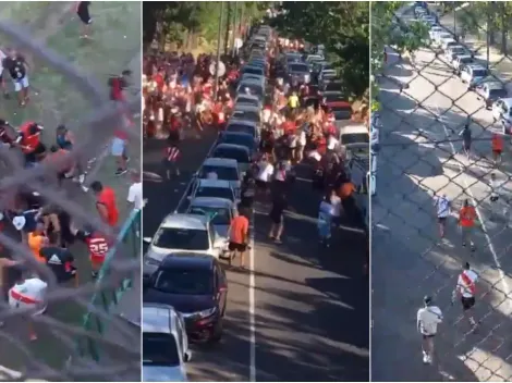 VIDEO | Las tremendas imágenes de la interna entre la barra de River
