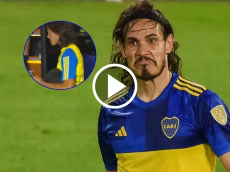 ¿Cavani se hizo el lesionado? El video que genera controversia en Boca