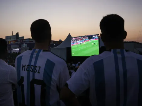 Messi, Rey: el mural que estrenó el Barrio Argentino en Qatar