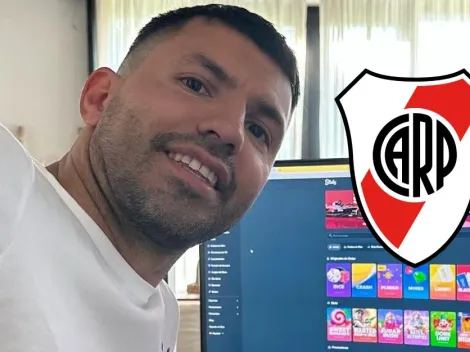 El desopilante tuit del Kun Agüero en pleno partido de River vs. Riestra