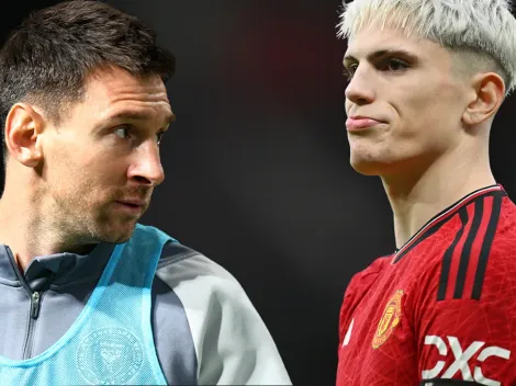 Alejandro Garnacho dejó a Lionel Messi por debajo de Cristiano Ronaldo