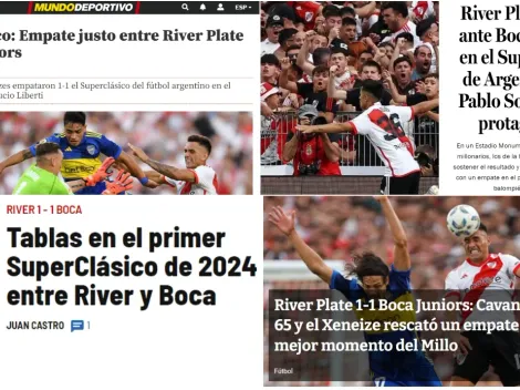 Qué dijeron los medios del mundo sobre el empate entre River y Boca