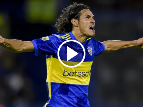 VIDEO | Cavani se sacó la mufa en Boca: triplete a Belgrano