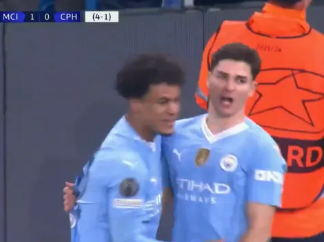 VIDEO | Julián Álvarez le quemó las manos al arquero para el segundo gol de Manchester City
