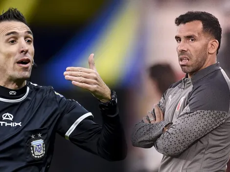 Tevez fue denunciado por el árbitro Pablo Dóvalo, a quien acusó de ladrón