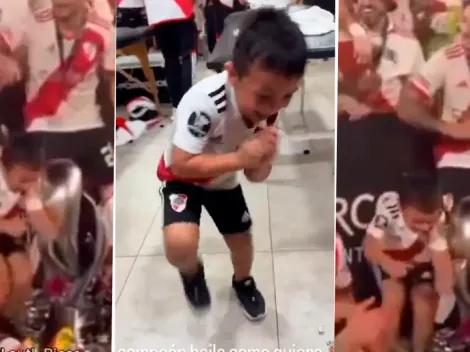 VIDEO | El hijo de Paulo Díaz bailó como Borja tras el título de River